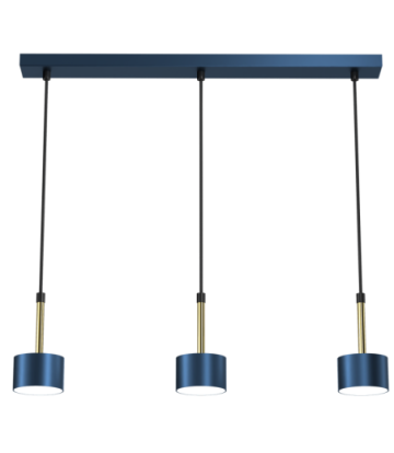 Lampa wisząca ARENA BLUE/GOLD 3xGX53