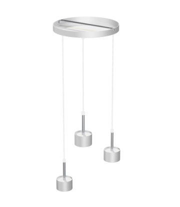 Lampa wisząca ARENA WHITE/SILVER 3xGX53