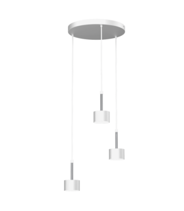 Lampa wisząca ARENA WHITE/SILVER 3xGX53