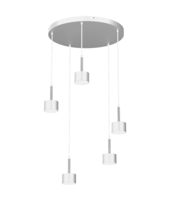 Lampa wisząca ARENA WHITE/SILVER 5xGX53