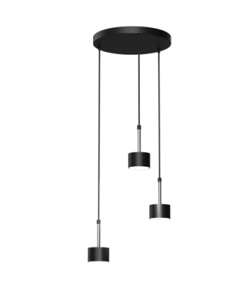 Lampa wisząca ARENA BLACK/SILVER 3xGX53