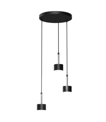 Lampa wisząca ARENA BLACK/SILVER 3xGX53