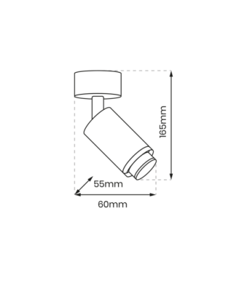 Oprawa Mica Spot Zoom Czarny 1xGU10