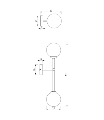 Kinkiet POP 2xE14