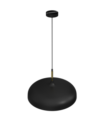 Lampa wisząca LINCOLN BLACK/GOLD 1xE27 45cm