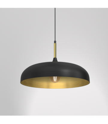 Lampa wisząca LINCOLN BLACK/GOLD 1xE27 45cm