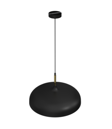 Lampa wisząca LINCOLN BLACK/GOLD 1xE27 45cm