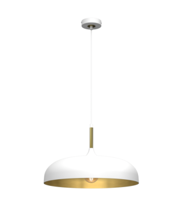 Lampa wisząca LINCOLN WHITE/GOLD 1xE27 45cm