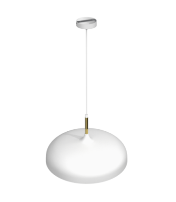 Lampa wisząca LINCOLN WHITE/GOLD 1xE27 45cm