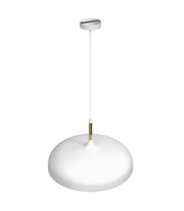 Lampa wisząca LINCOLN WHITE/GOLD 1xE27 45cm