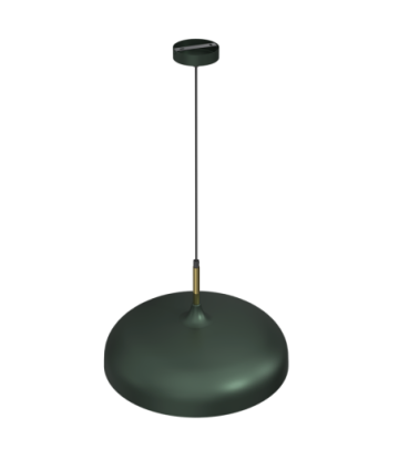 Lampa wisząca LINCOLN GREEN/GOLD 1xE27 45cm