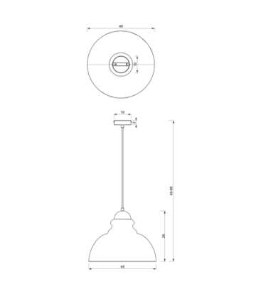 Lampa wisząca CORIN GREEN 1xE27