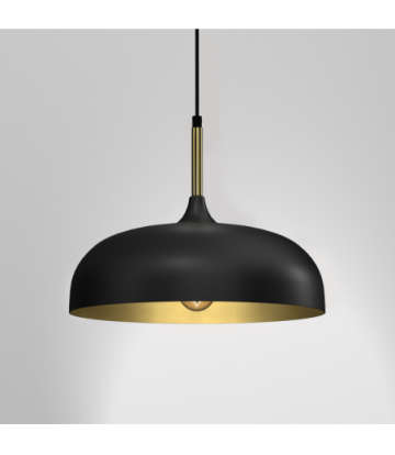 Lampa wisząca LINCOLN BLACK/GOLD 1xE27 35cm