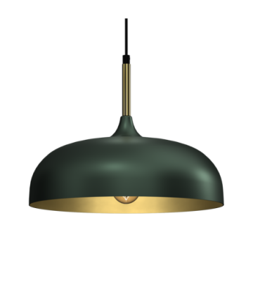 Lampa wisząca LINCOLN GREEN/GOLD 1xE27 35cm