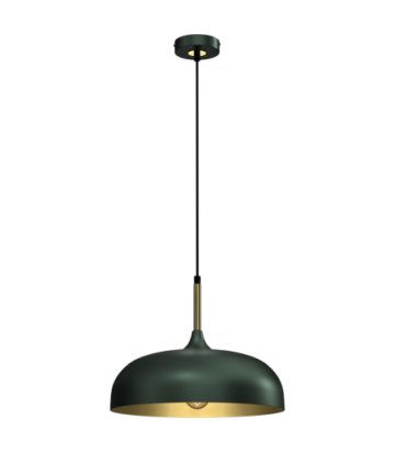 Lampa wisząca LINCOLN GREEN/GOLD 1xE27 35cm