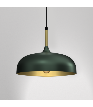 Lampa wisząca LINCOLN GREEN/GOLD 1xE27 35cm