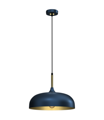 Lampa wisząca LINCOLN BLUE/GOLD 1xE27 35cm