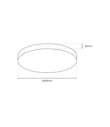 Plafon MAYA GOLD 15W LED IP44 Ø330 mm