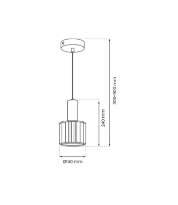 Lampa wisząca CRISTAL 1xE27