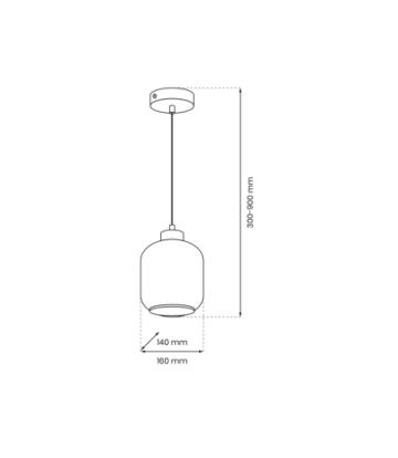 Lampa wisząca SOMBRA CLEAR 1xE27