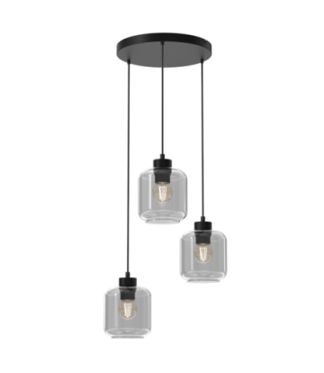 Lampa wisząca SOMBRA SMOKED 3xE27