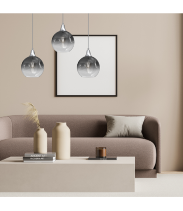 Lampa wisząca MONTE SILVER 3xE27