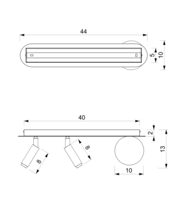 Lampa sufitowa SIRIO 3xG9