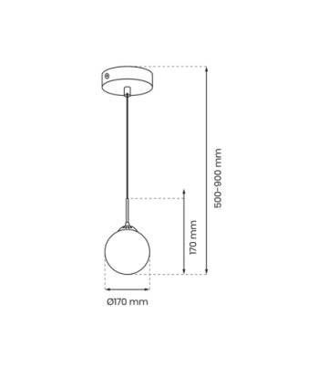 Lampa wisząca REFLEX fi 170 1xE14