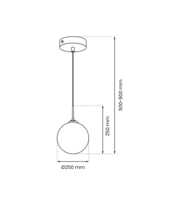 Lampa wisząca REFLEX fi 250 1xE27