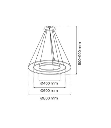 Lampa wisząca ROTONDA GOLD 93W LED