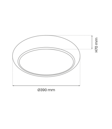 Plafon GEA GOLD 36W LED Ø390 mm