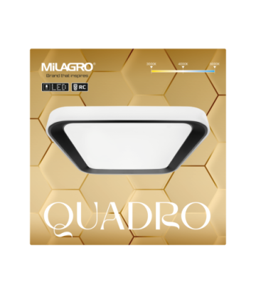 Plafon QUADRO BLACK 38W