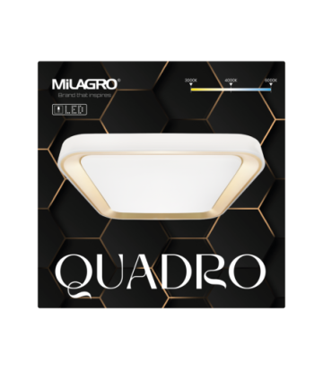 Plafon QUADRO GOLD 38W