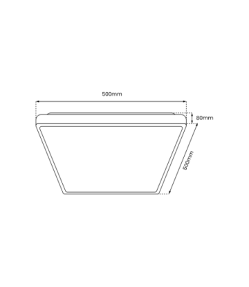 Plafon QUADRO WHITE 66W