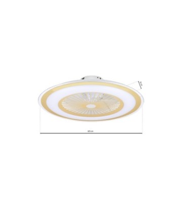 Plafoniera LED ZONDA GOLD 48W z wentylatorem