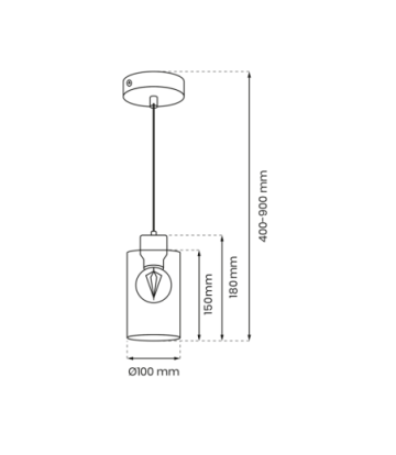 Lampa wisząca MADERA 1xE27