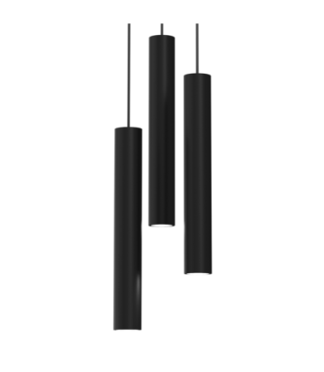 Lampa wisząca HUDSON BLACK 3xGU10