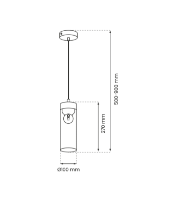 Lampa wisząca ELICA 1xE27