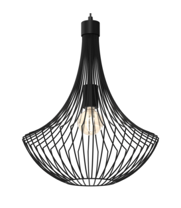 Lampa wisząca CESTA BLACK 1xE27