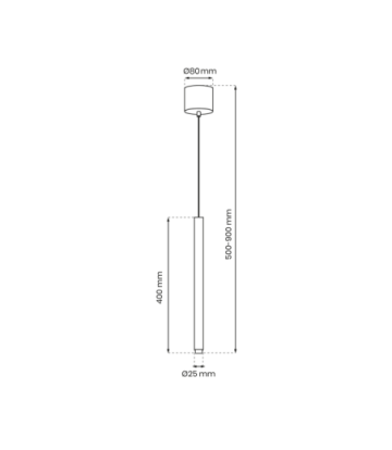 Lampa wisząca MONZA BLACK 1xG9 max 8W LED