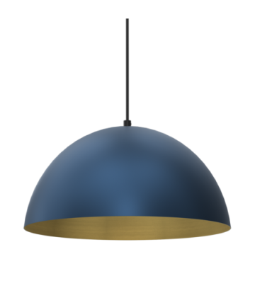 Lampa wisząca BETA NAVY BLUE/GOLD 1xE27 35cm