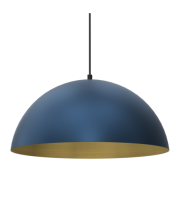 Lampa wisząca BETA NAVY BLUE/GOLD 1xE27 45cm