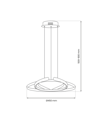 LAMPA WISZĄCA CRAFT GOLD 46W LED