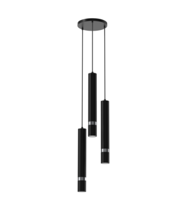 Lampa wisząca JOKER BLACK/CHROME 3xGU10