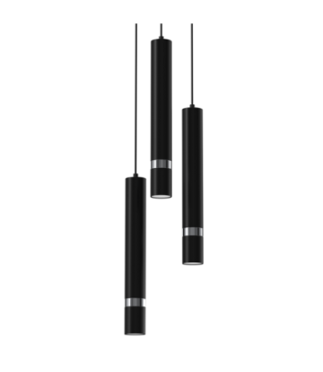 Lampa wisząca JOKER BLACK/CHROME 3xGU10