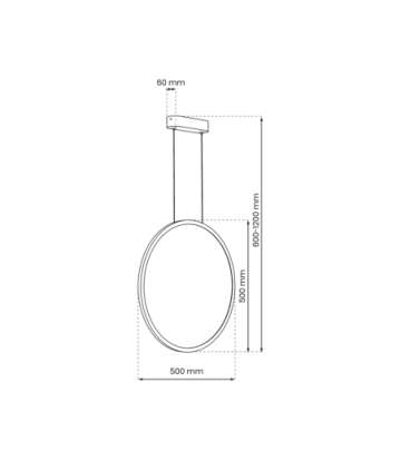 Lampa wisząca Saturno Gold 28W LED