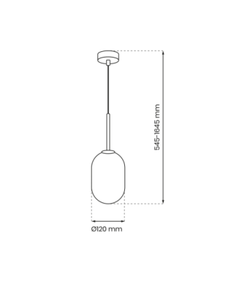 Lampa wisząca ALIAS GOLD 1xG9 fi 120