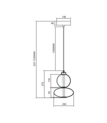 Lampa wisząca DAPHNE AMBER 12W