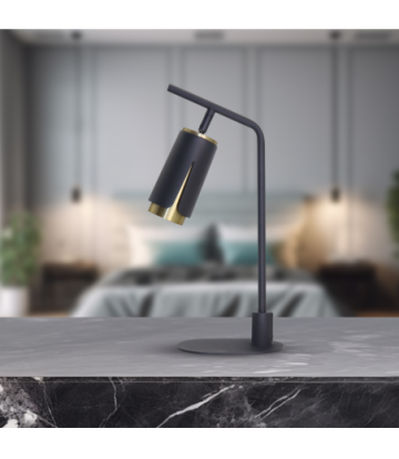 FLOWER BLACK GOLD LAMPKA GABINETOWA 1xGU10