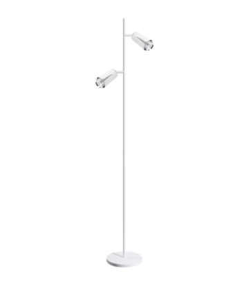 FLOWER WHITE CHROME LAMPA PODŁOGOWA 2xGU10